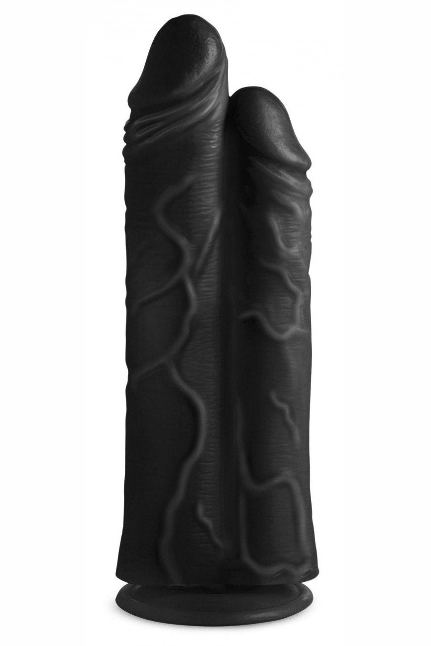Double Stuffer 10 Inch Dildo - Black Free Shipping