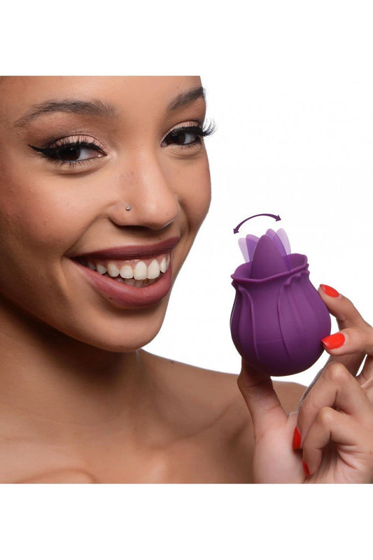 Bloomgasm Wild Violet 10X Silicone Clit Licking Stimulator freeshipping - ToysZone.ca
