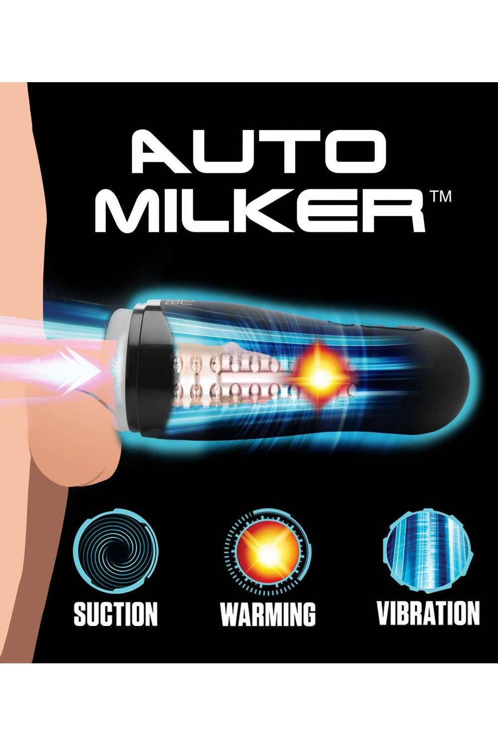Auto Milker 15X Sucking Masturbator freeshipping - ToysZone.ca