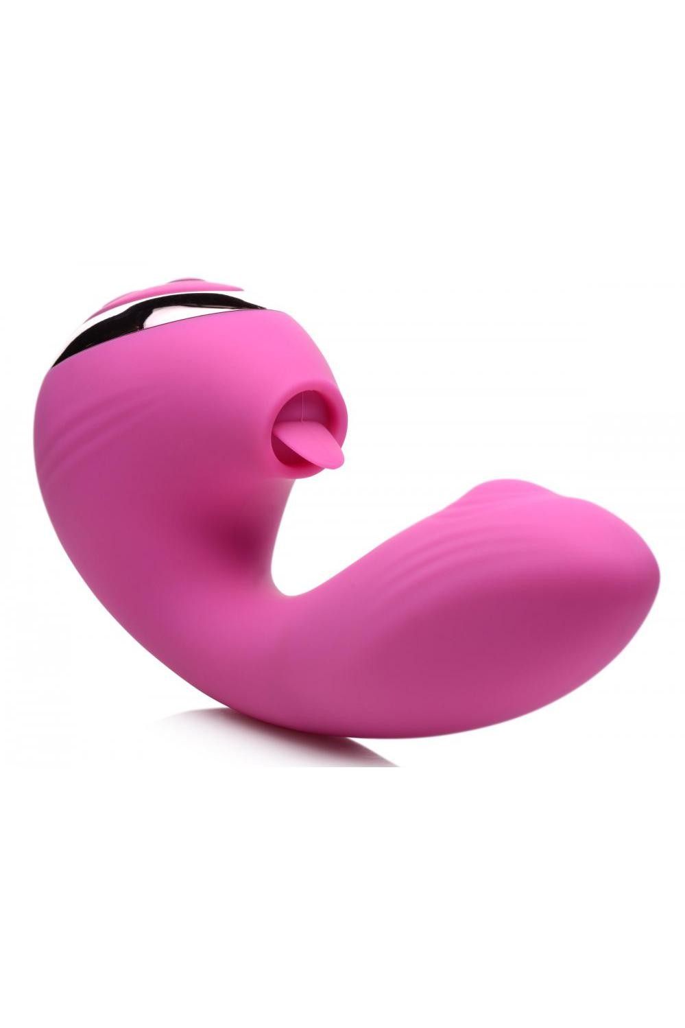 10X Licking G-Throb Rechargeable Silicone Vibrator free shipping - ToysZone.ca