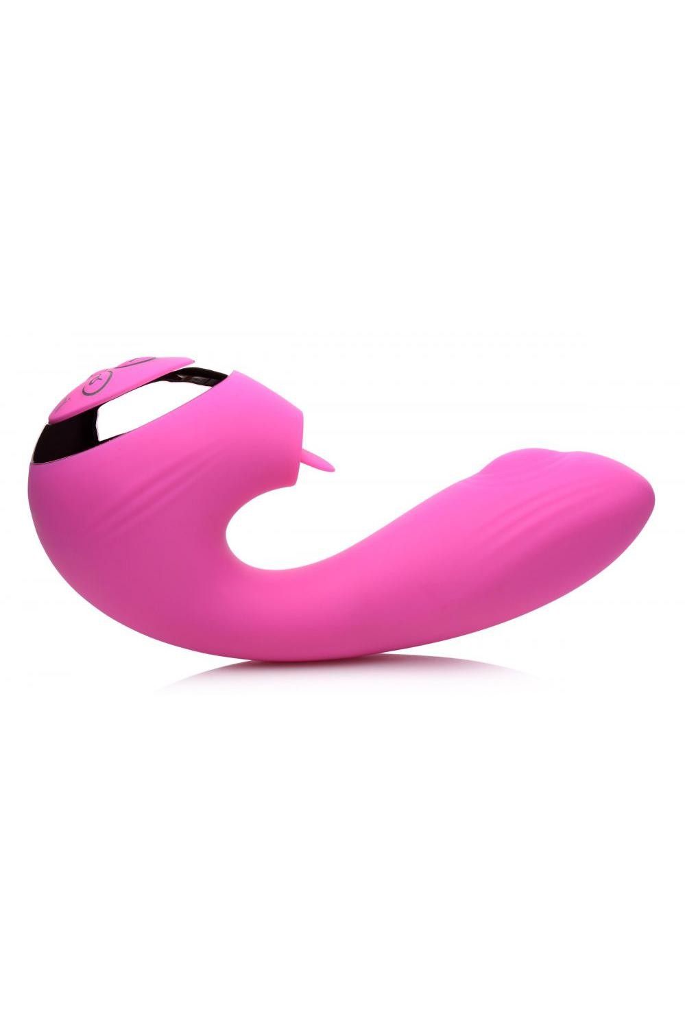 10X Licking G-Throb Rechargeable Silicone Vibrator free shipping - ToysZone.ca