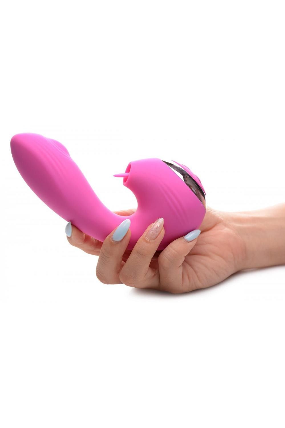 10X Licking G-Throb Rechargeable Silicone Vibrator free shipping - ToysZone.ca