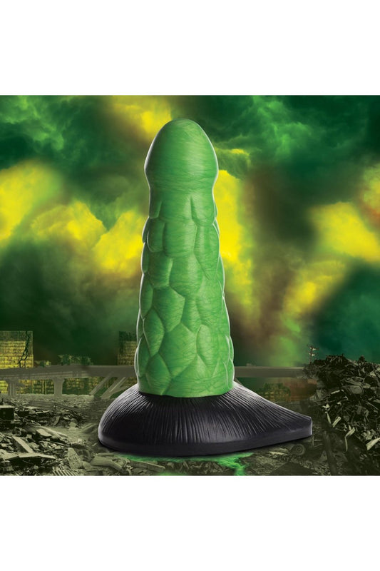 Radioactive Scaly Reptile Thick Silicone Dildo Free Shipping