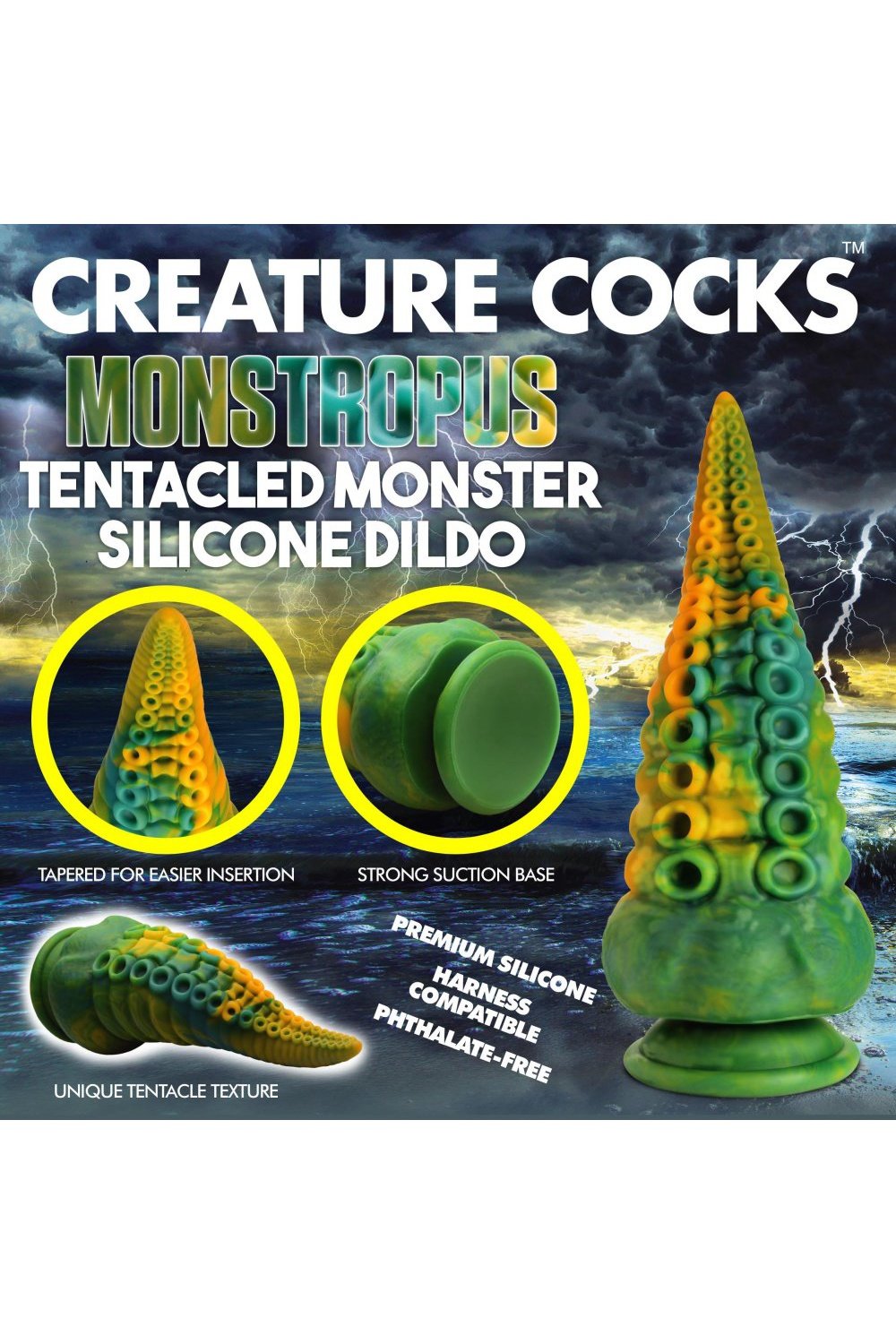 Monstropus Tentacled Monster Silicone Dildo Free Shipping