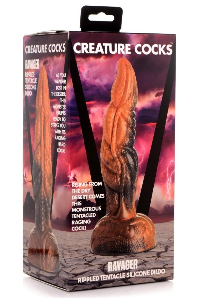Ravager Rippled Tentacle Silicone Dildo Free Shipping