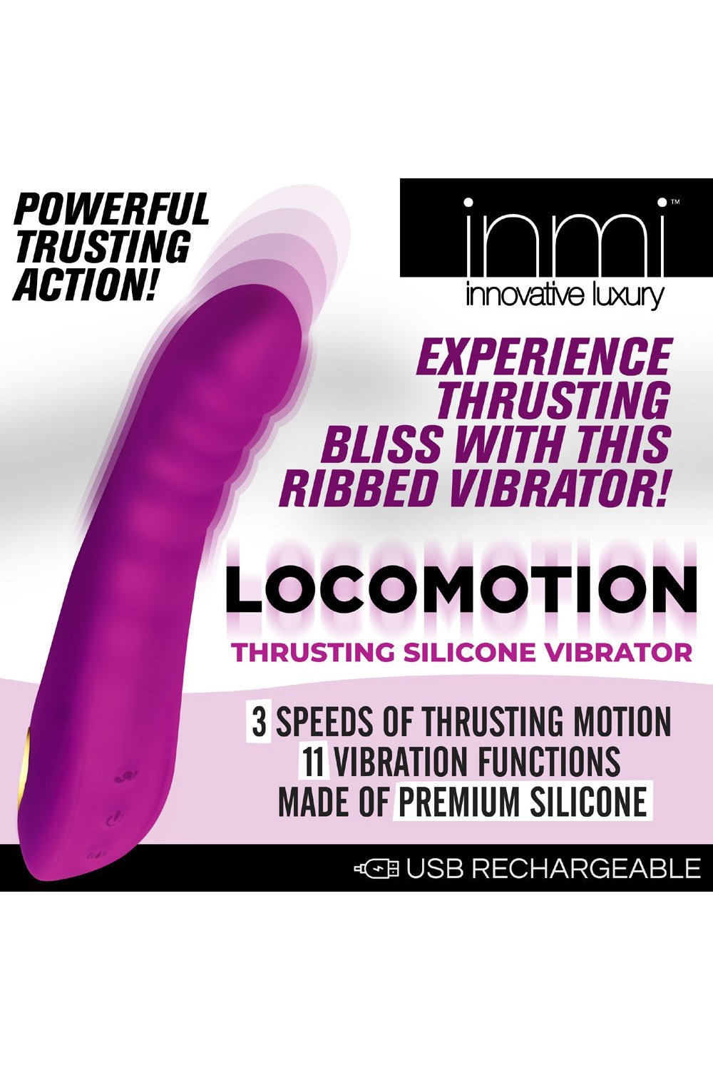 Locomotion Thrusting Silicone Vibrator Free Shipping