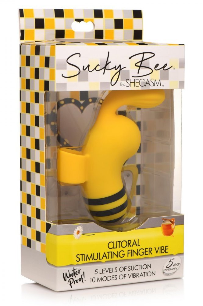 Sucky Bee Clitoral Stimulating Finger Vibe Free Shipping