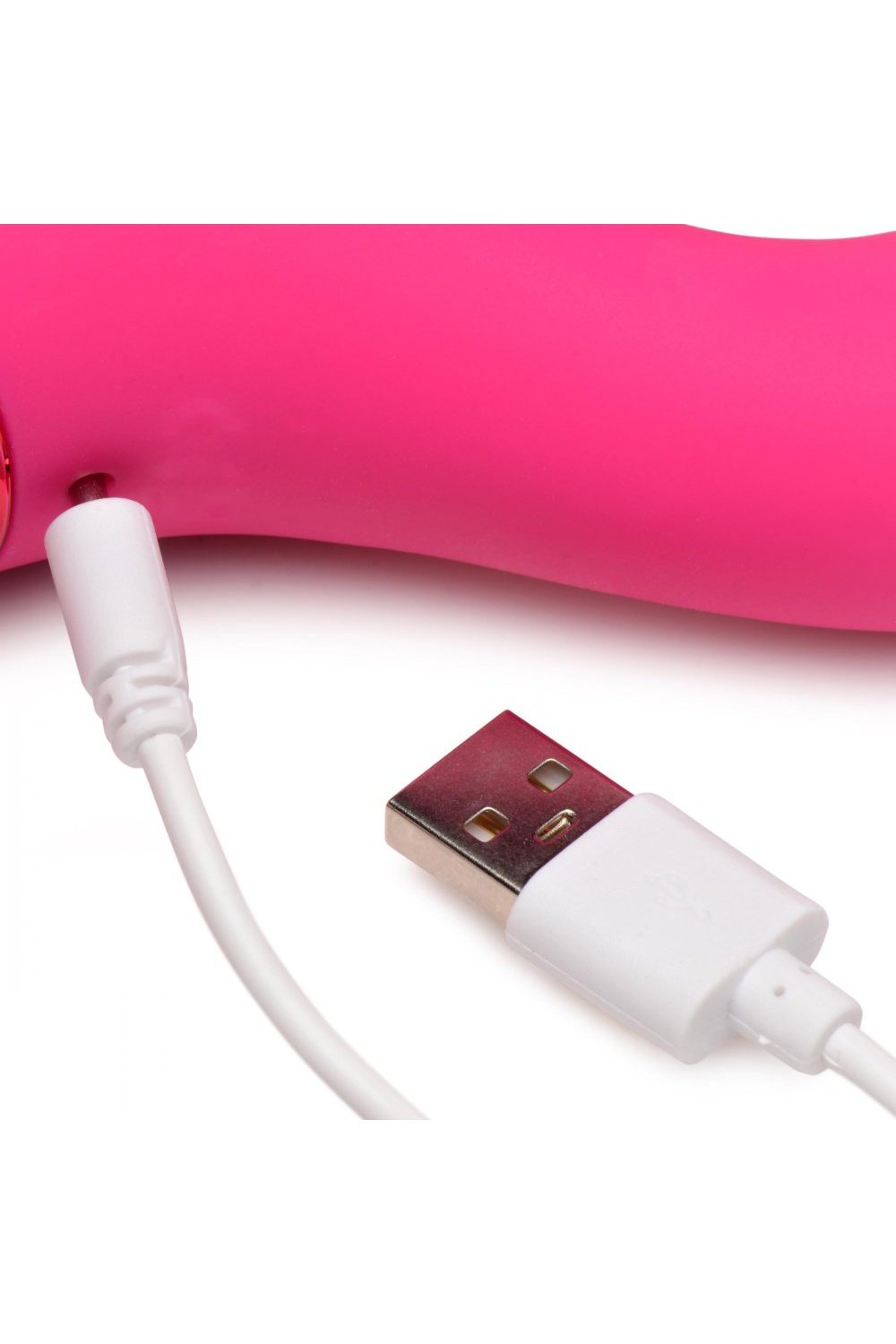 10X Triple Rabbit Silicone Vibrator - Pink Free Shipping