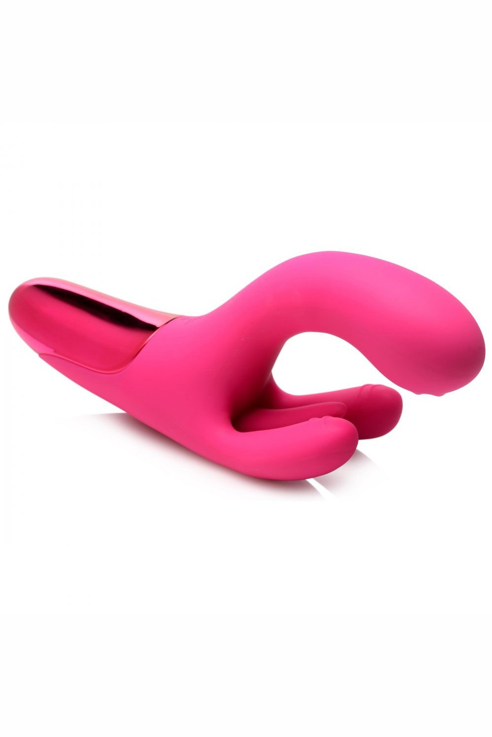 10X Triple Rabbit Silicone Vibrator - Pink Free Shipping
