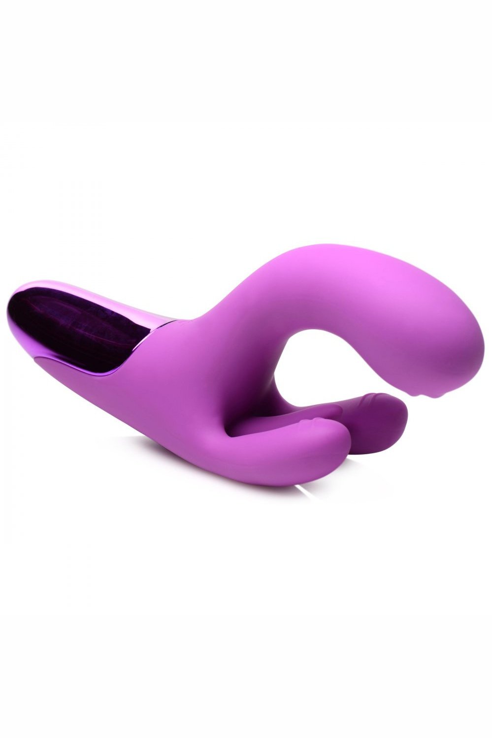 10X Triple Rabbit Silicone Vibrator - Purple Free Shipping