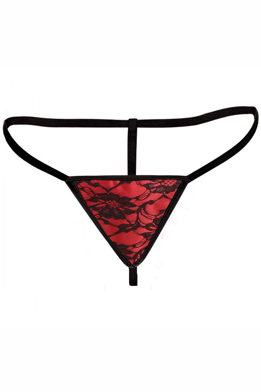 Scarlet Seduction Lace-up Corset and Thong - Large Free Shipping