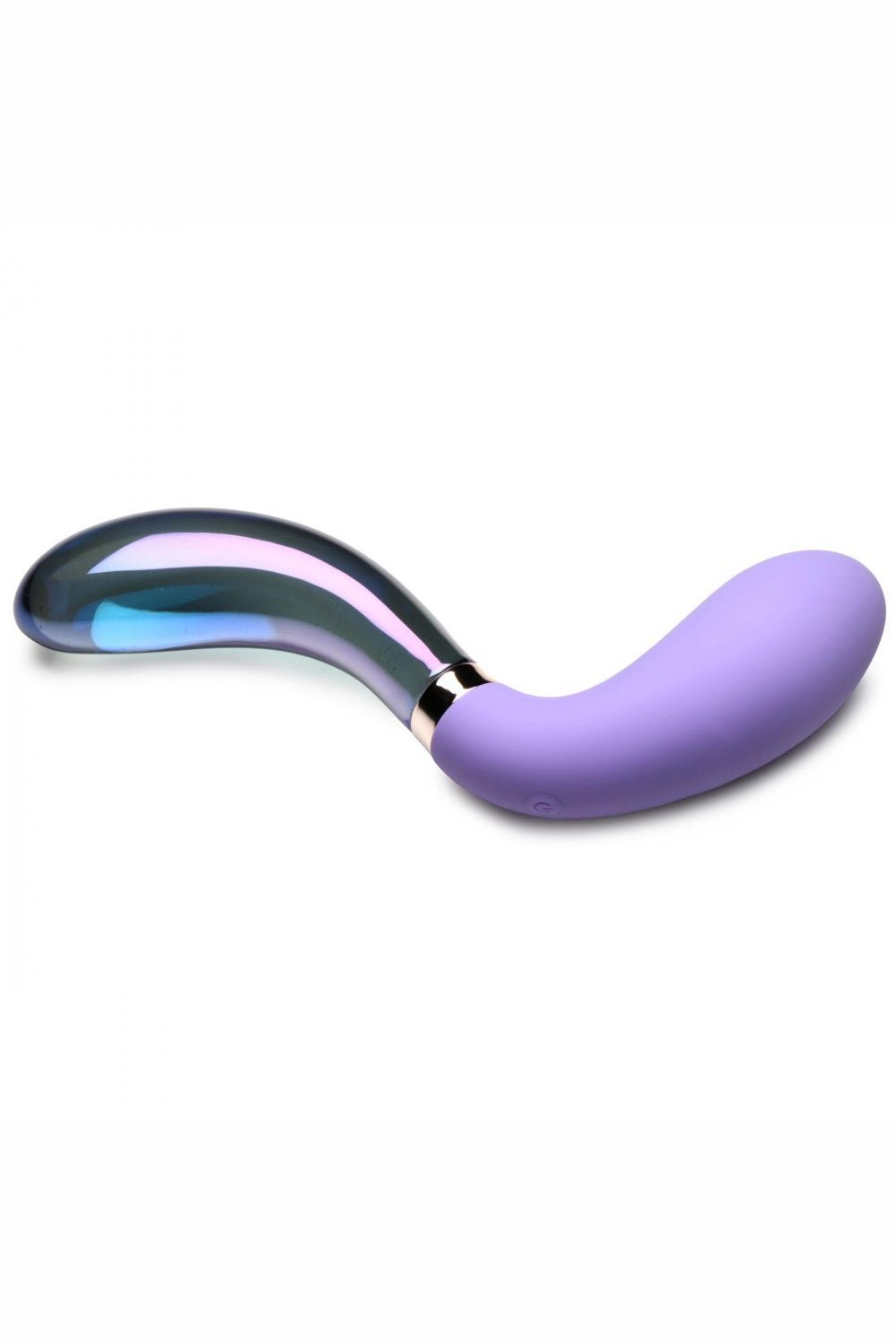 10X Pari Dual Ended Wavy Silicone and Glass Vibrator Free Shipping