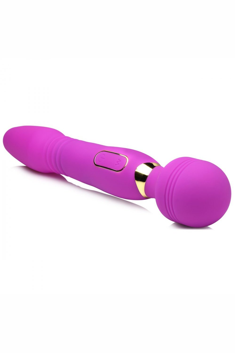 Ultra Thrust-Her Deluxe Thrusting and Vibrating Silicone Wand Free Shipping