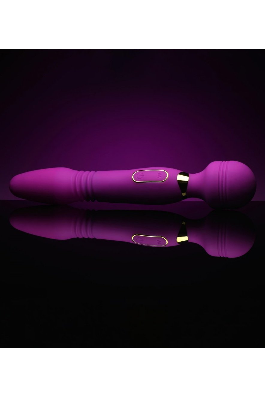 Ultra Thrust-Her Deluxe Thrusting and Vibrating Silicone Wand Free Shipping