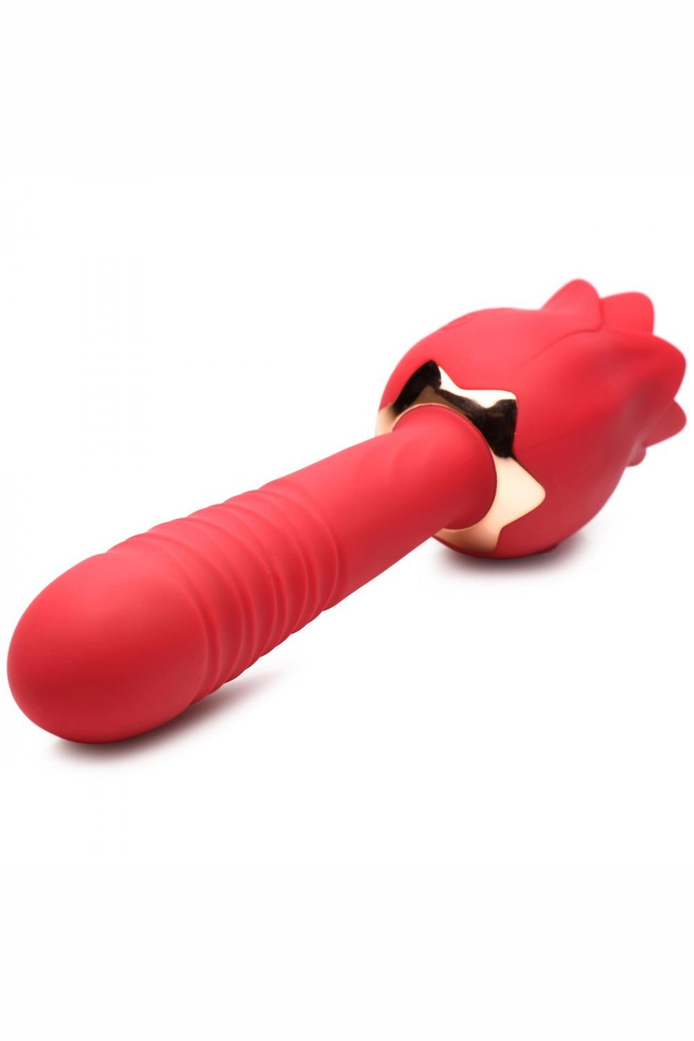 Racy Rose Thrusting and Licking Rose Vibrator Free Shipping