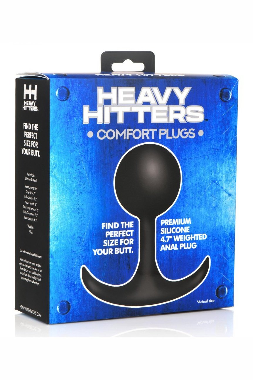 Premium Silicone Weighted Anal Plug - XL Free Shipping