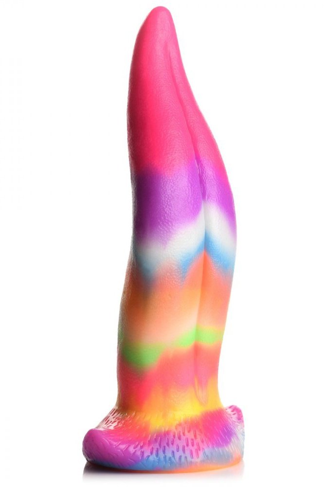 Unicorn Kiss Unicorn Tongue Glow-in-the-Dark Silicone Dildo Free Shipping