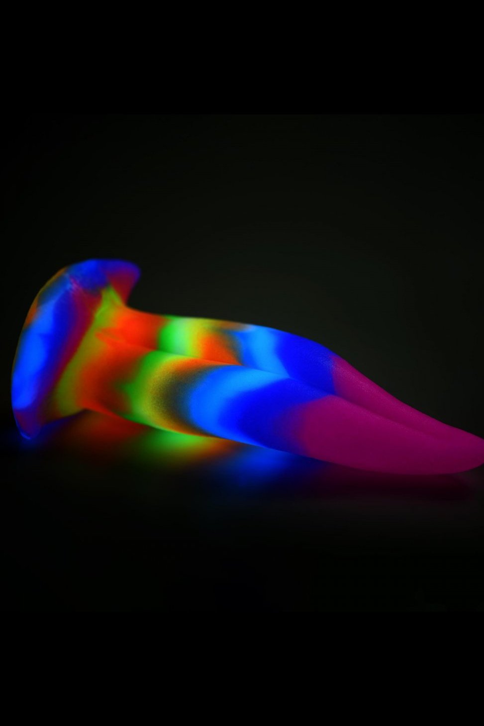 Unicorn Kiss Unicorn Tongue Glow-in-the-Dark Silicone Dildo Free Shipping