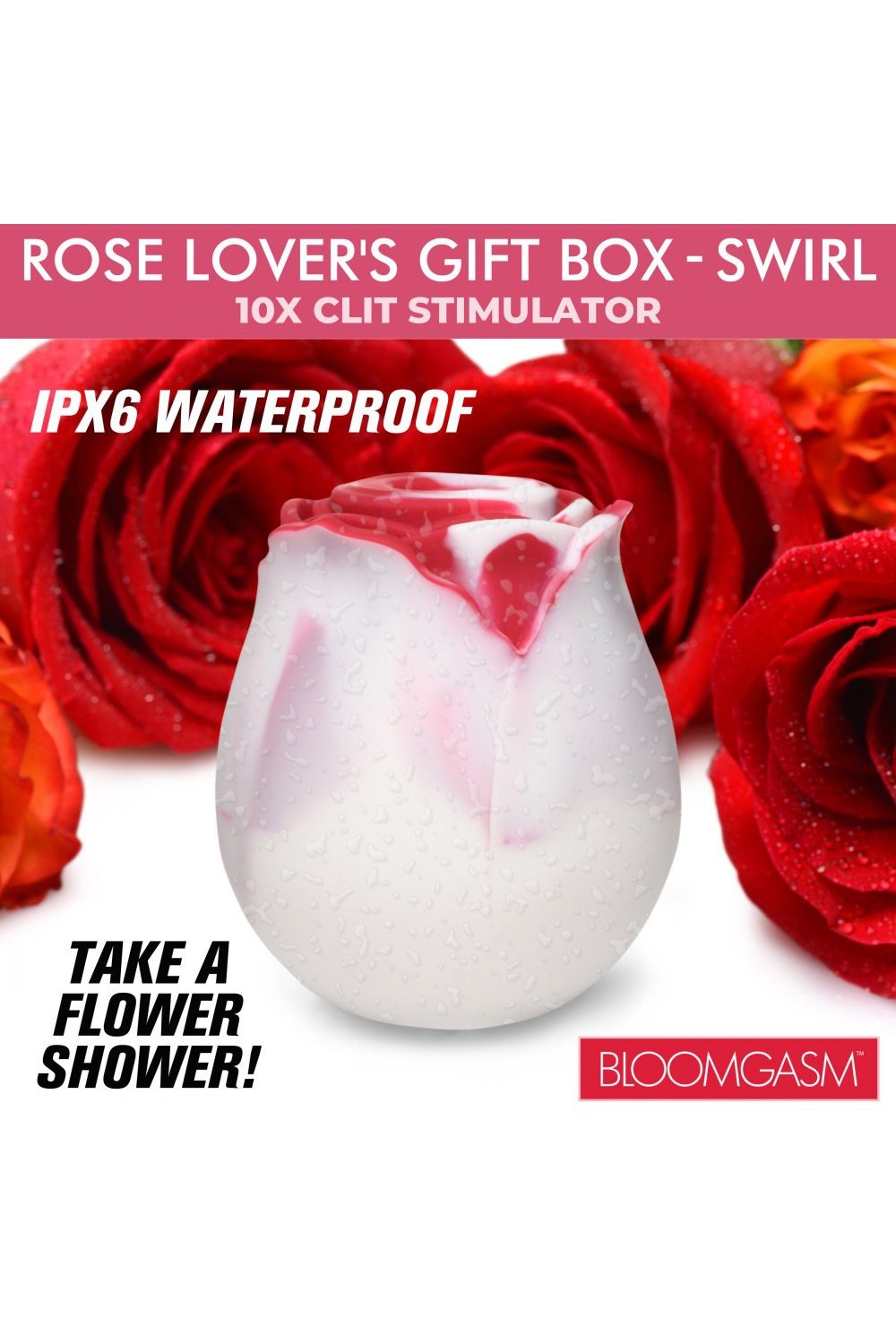 The Rose Lovers Gift Box 10x Clit Suction Rose - Swirl Free Shipping