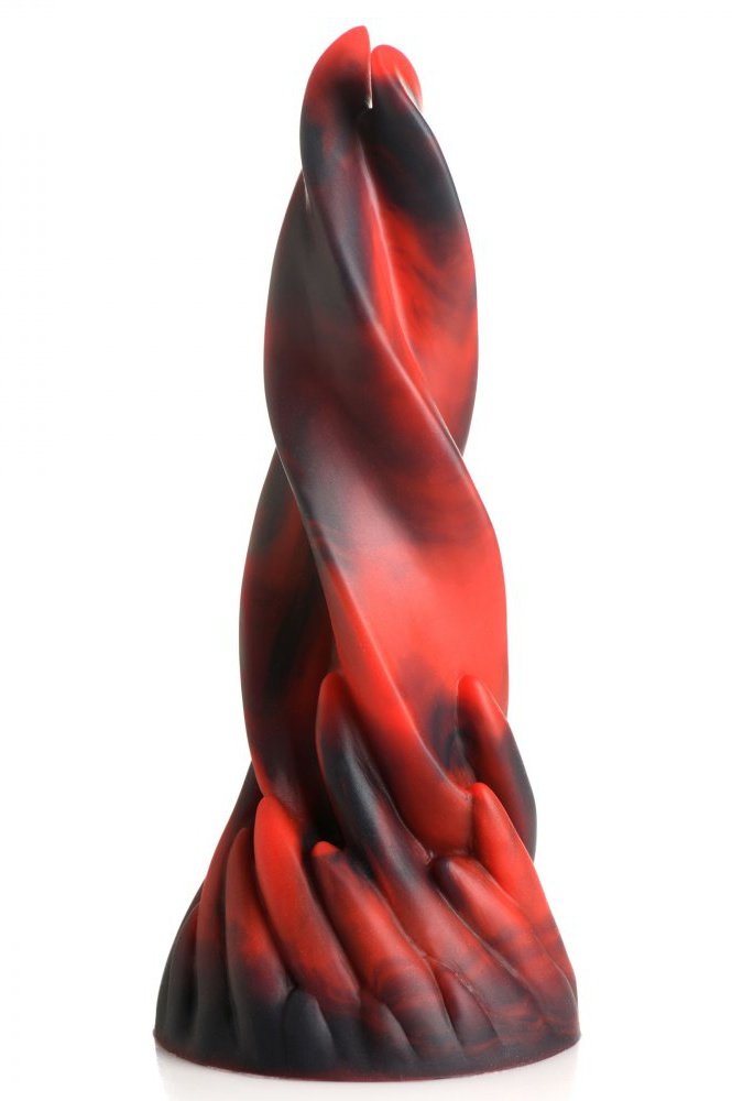 Hell Kiss Twisted Tongues Silicone Dildo Free Shipping