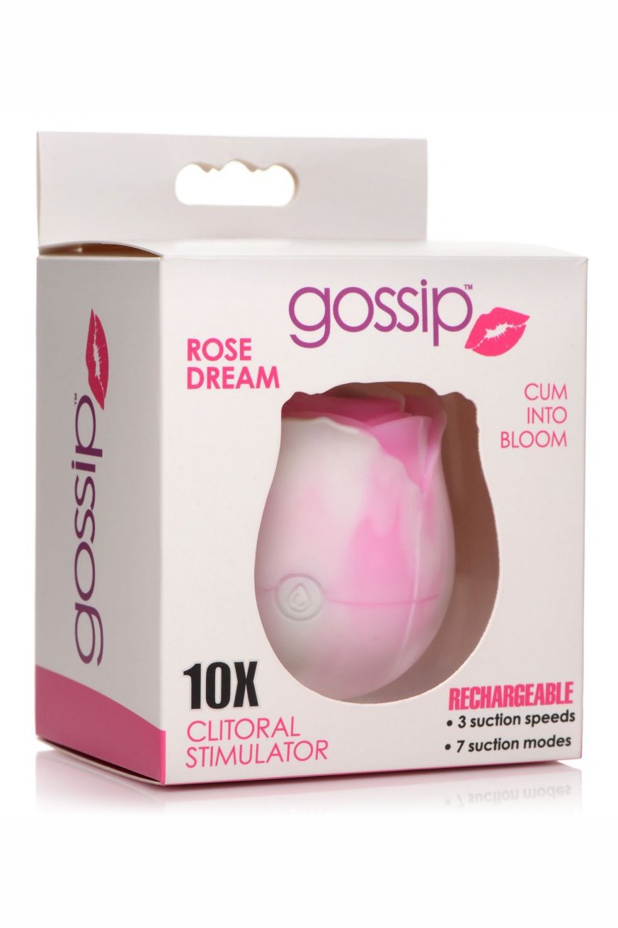 10X Rose Dream Silicone Clitoral Stimulator Free Shipping