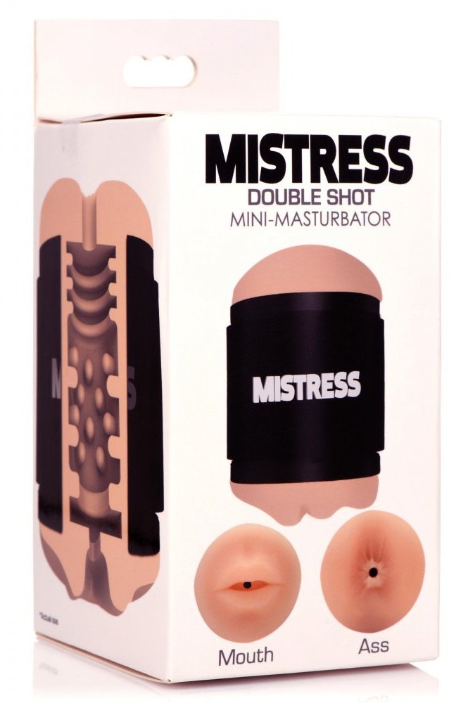 Double Shot Mouth and Ass Stroker - Light Free Shipping