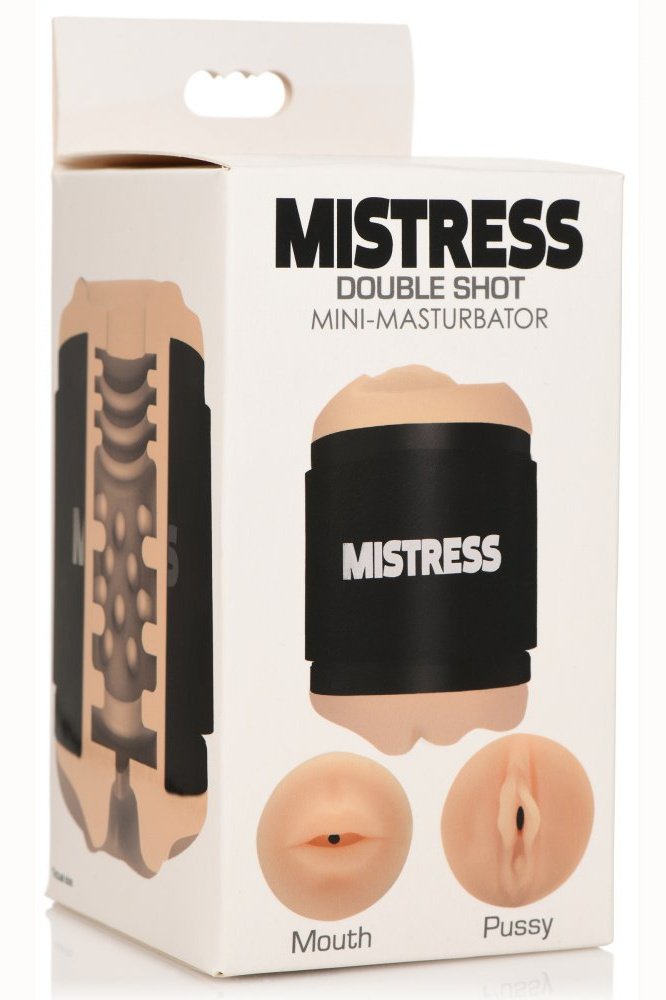 Double Shot Mouth and Pussy Stroker - Light Free Shipping