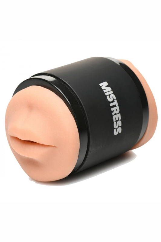 Double Shot Mouth and Pussy Stroker - Medium Free Shipping