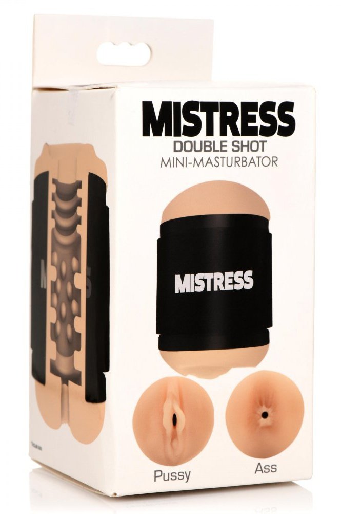 Double Shot Pussy and Ass Stroker - Light Free Shipping