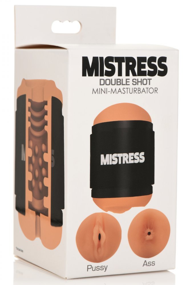 Double Shot Pussy and Ass Stroker - Medium Free Shipping