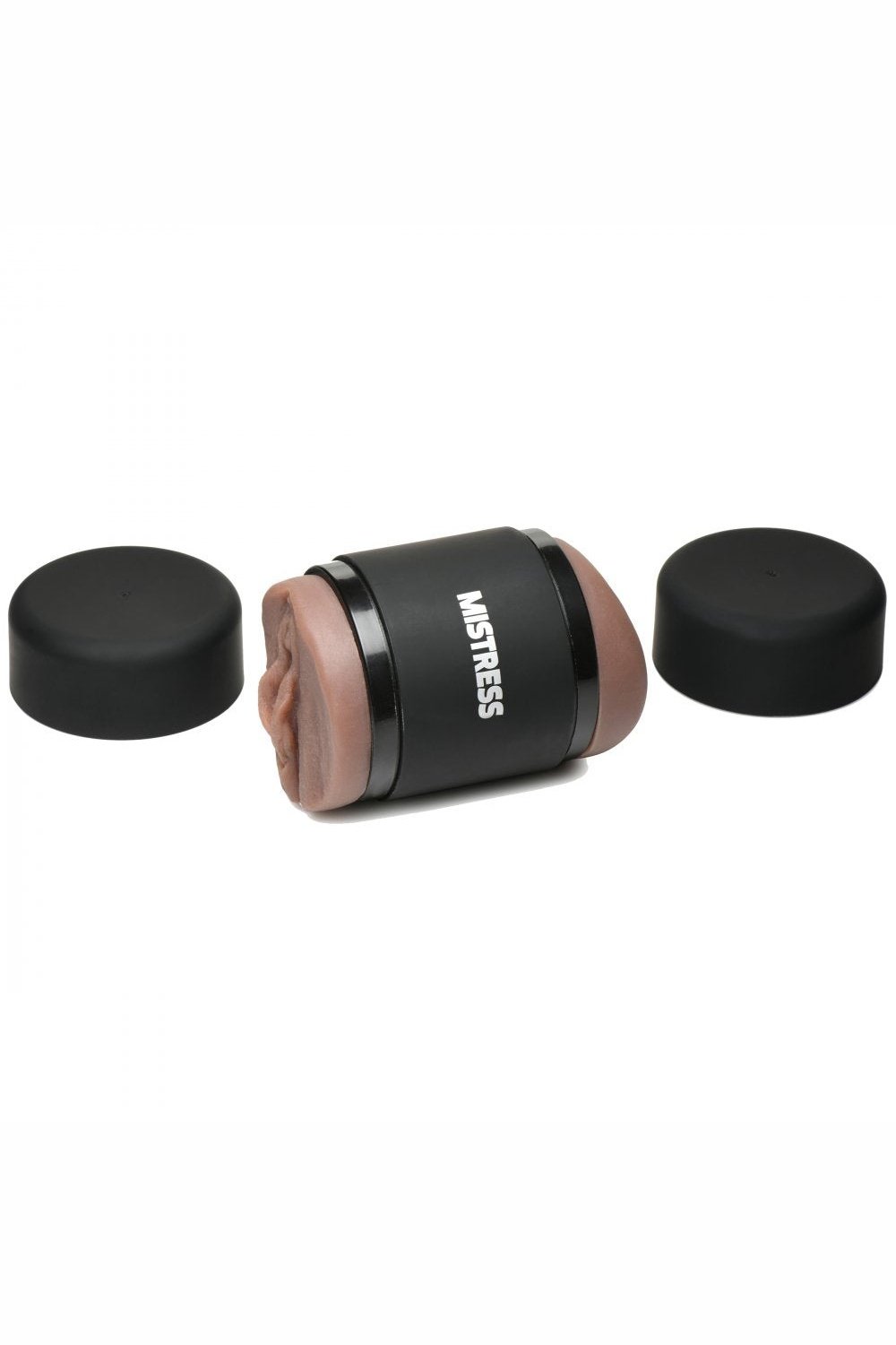 Double Shot Pussy and Ass Stroker - Dark Free Shipping