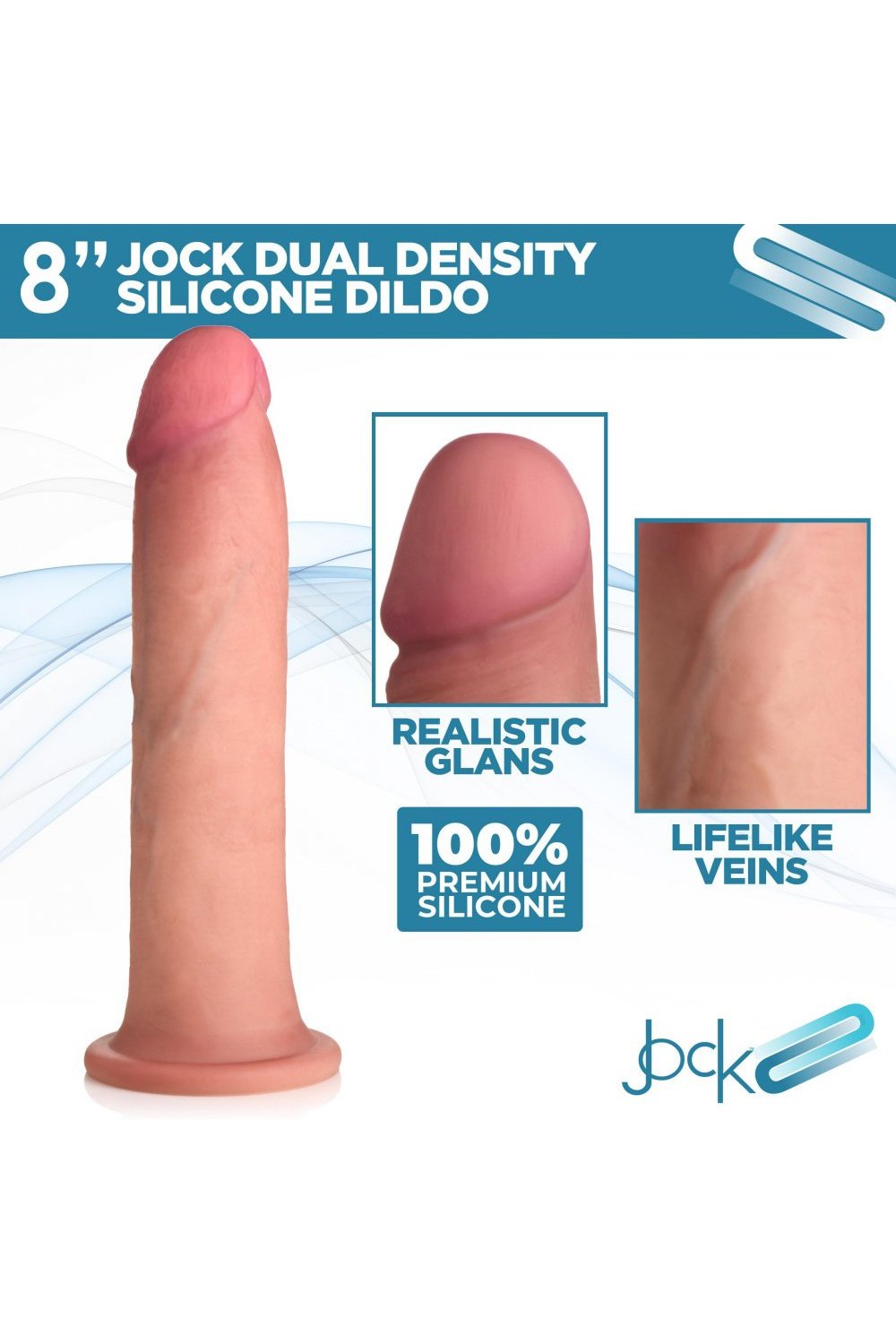 Ultra Realistic Dual Density Silicone Dildo - 8 Inch