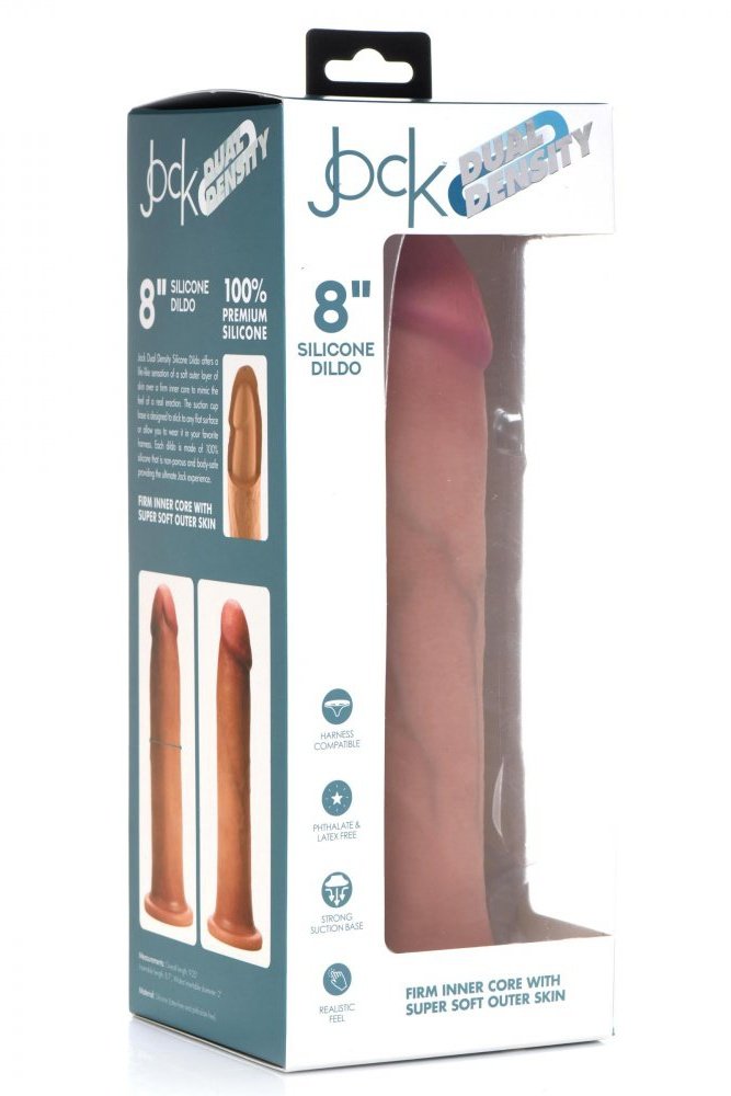 Ultra Realistic Dual Density Silicone Dildo - 8 Inch