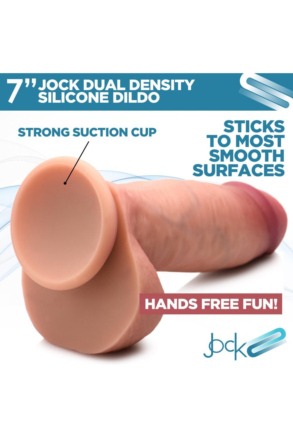 Ultra Realistic Dual Density Silicone Dildo with Balls - 7 Inch Free Shipping