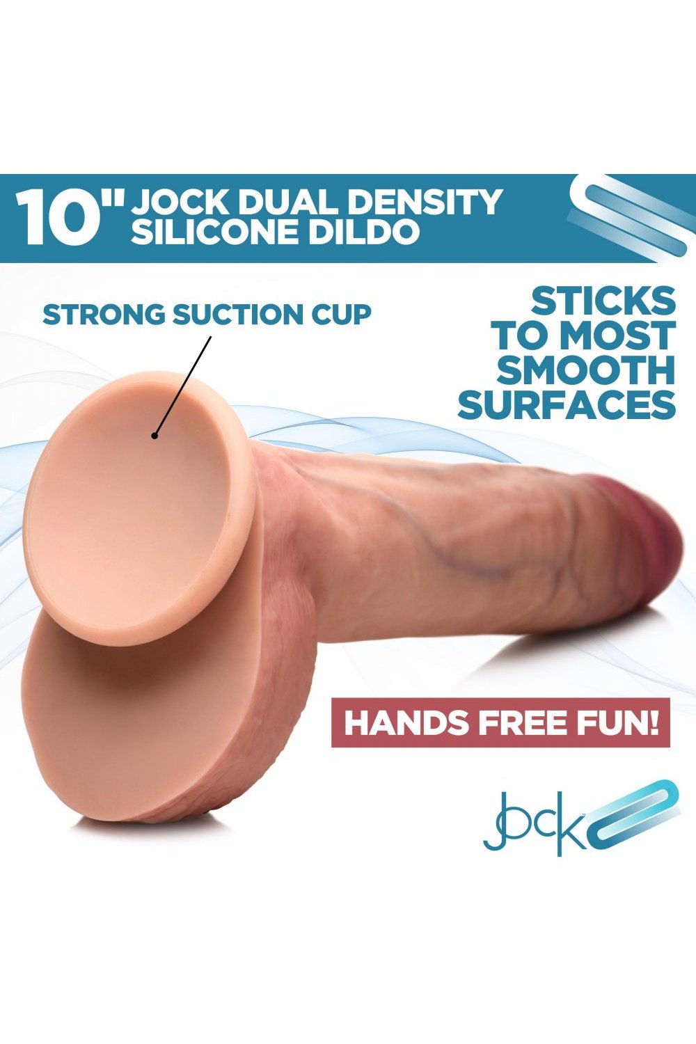 Ultra Realistic Dual Density Silicone Dildo with Balls - 10 Inch Free Shipping