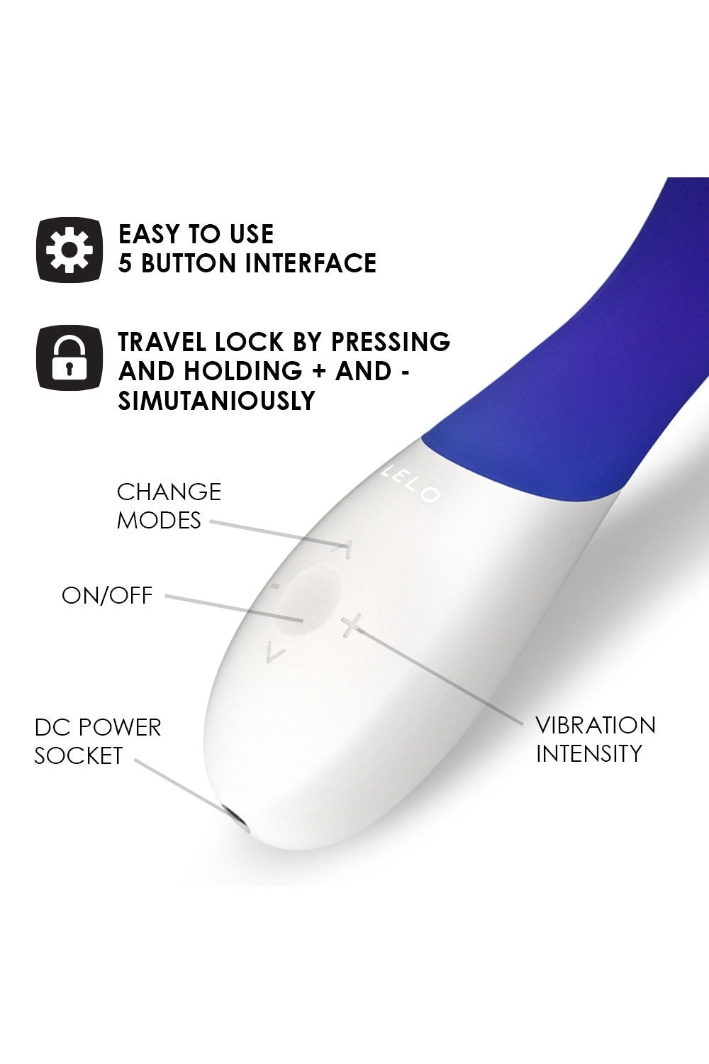 Lelo Mona Wave Midnight Blue - Free Shipping