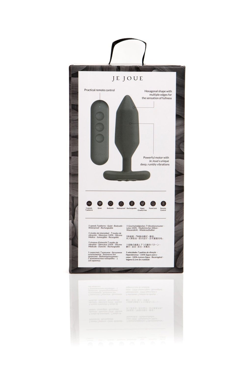 Onyx Vibrating Butt Plug Black - Free Shipping