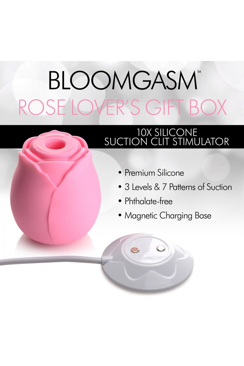 The Rose Lovers Gift Box 10x Clit Suction Rose - Pink Free Shipping