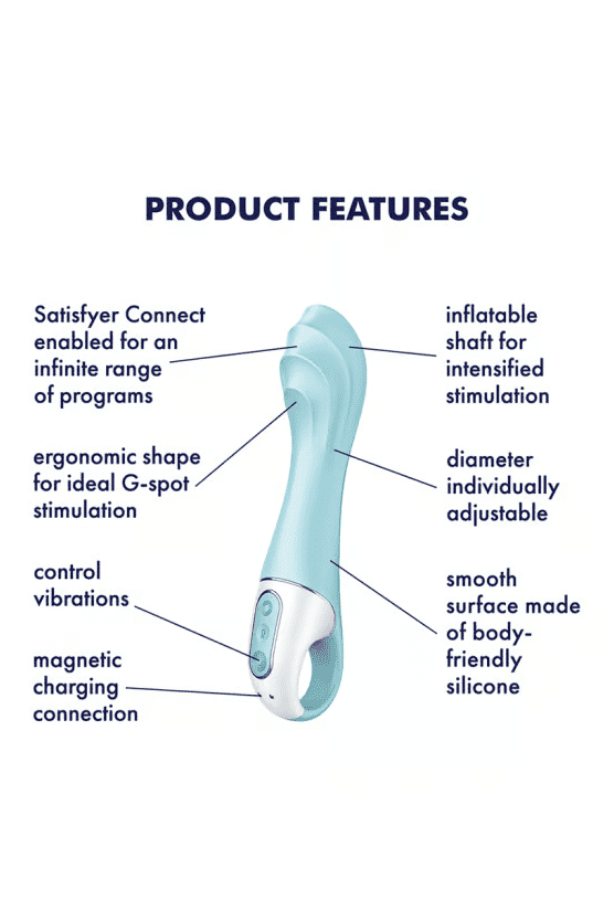 Air Pump Vibrator 5+ Blue - Free Shipping