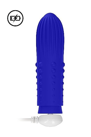 Elegance Lush Turbo Rechargeable Bullet Vibrator Blue Free Shipping