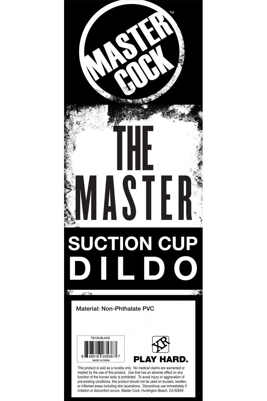 The Master Suction Cup Dildo - Black Free Shipping
