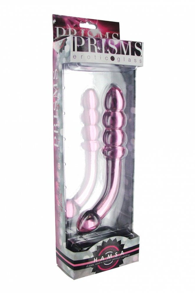 Hamsa Glass Dildo - Pink Free Shipping