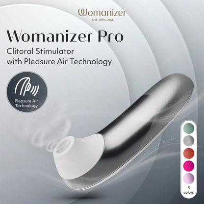 Womanizer Pro - Silver Grey - Sex Toy Clearance

