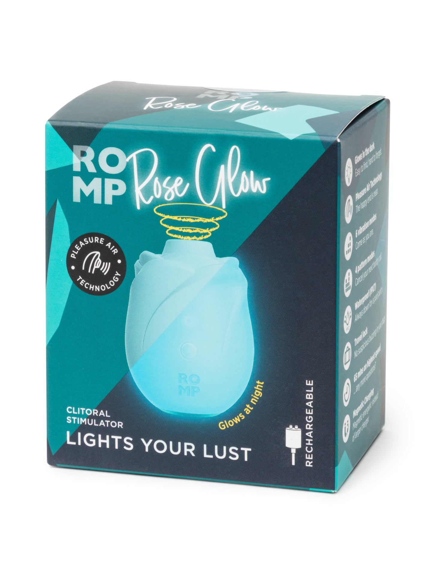 ROMP Rose Glow - Suction Vibrator - Sex Toy Clearance

