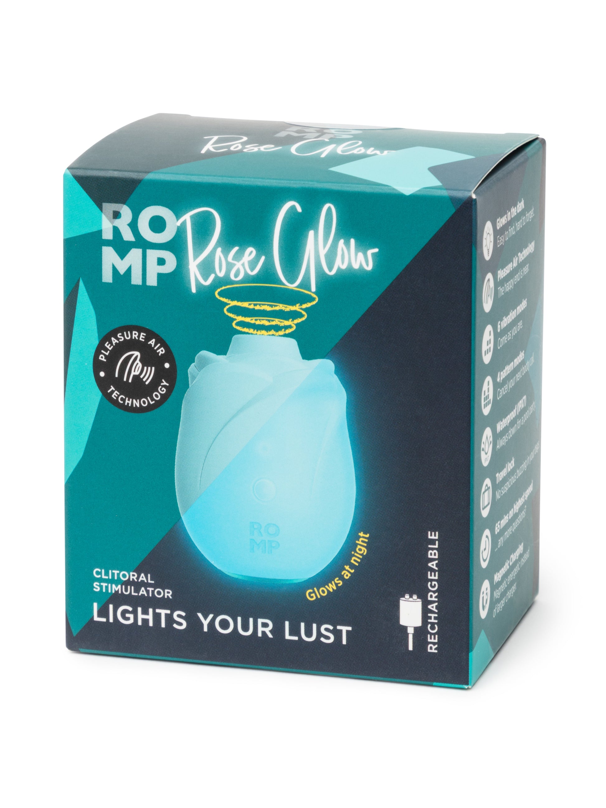 ROMP Rose Glow - Suction Vibrator - Sex Toy Clearance

