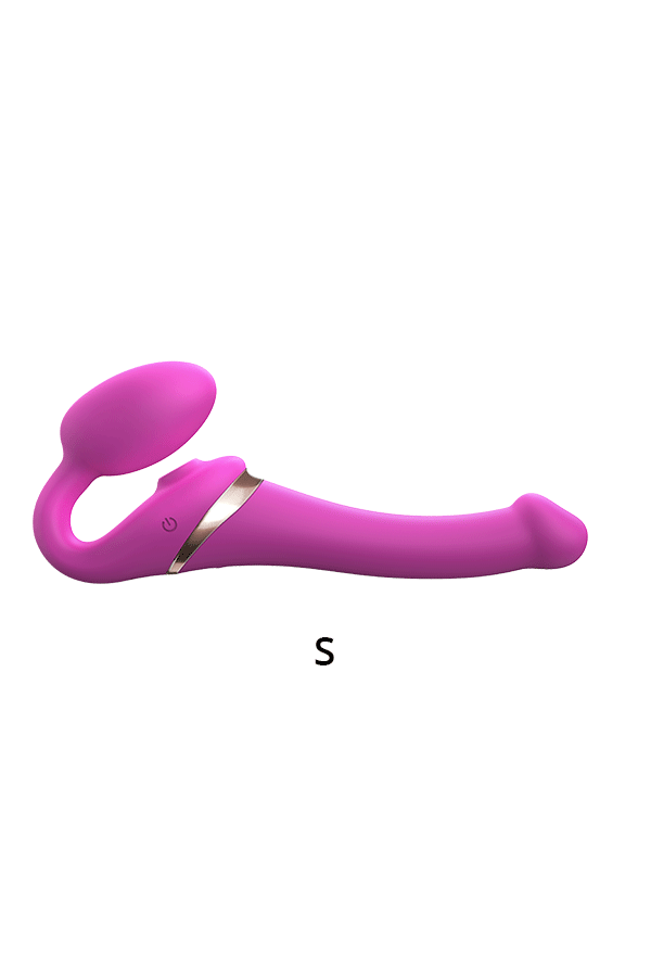 MULTI ORGASM BENDABLE STRAP-ON - S - FUCHSIA