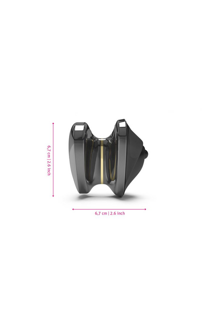 Mystim Heart's Desire eStim layonvibrator, Black