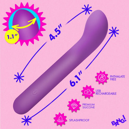 G-Spot Flexible Silicone Vibrator - Purple