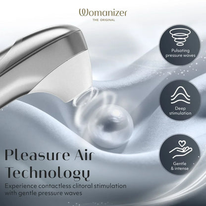 Womanizer Pro - Silver Grey - Sex Toy Clearance

