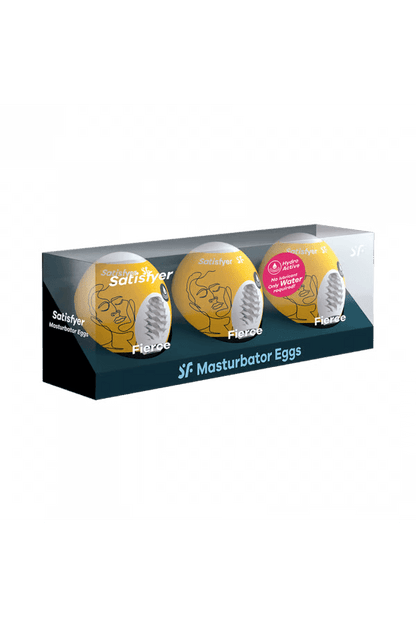 Masturbator Egg 3er Set (Fierce) Yellow - Free Shipping